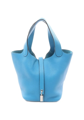 Hermès Pre-Owned 2017 PM Clemence Picotin Lock shoulder bag - Blue