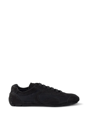 Prada Montecarlo Re-Edition 2005 suede and mesh sneakers - Black