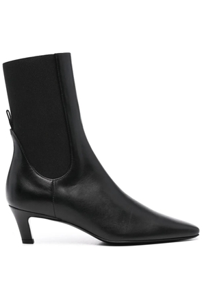 TOTEME The Mid Heel leather boots - Black