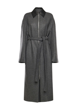 Sportmax belted zip coat - Grey