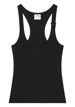 Courrèges 90's ribbed tank top - Black
