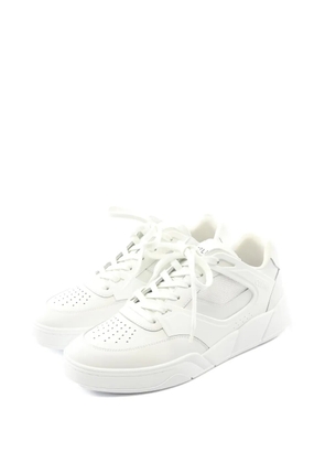 Celine Pre-Owned 2020s CT-09 leather lace-up sneakers - White