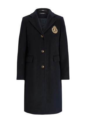 Lauren Ralph Lauren belted embellished-detail coat - Blue