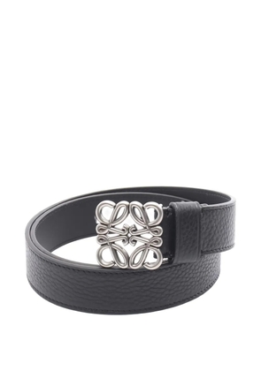 Loewe Pre-Owned 2020s Anagram leather belt - Black