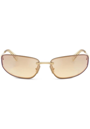 Miu Miu Eyewear wraparound-frame sunglasses - Gold