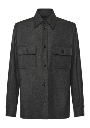 Loro Piana virgin wool shirt jacket - Black