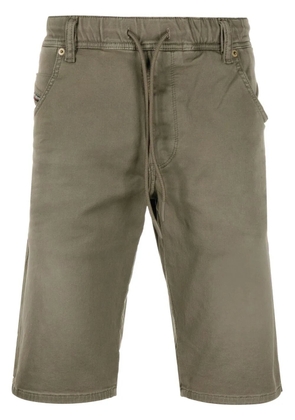 Diesel drawstring-waist denim shorts - Green