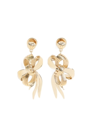 Miu Miu bow-shaped earrings - Gold