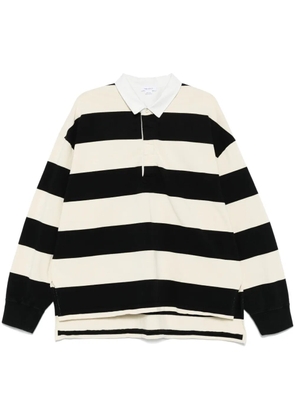 Alexander McQueen striped polo shirt - Neutrals