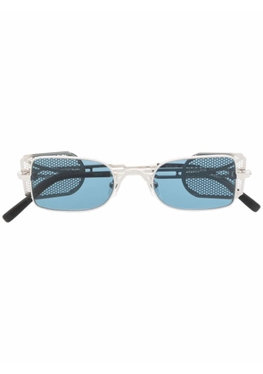 Matsuda side shields rectangular-frame sunglasses - Silver