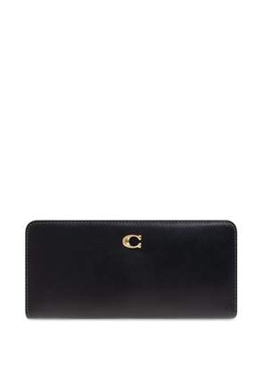 Coach logo-plaque wallet - Black