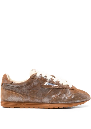 Autry metallic suede sneakers - Brown
