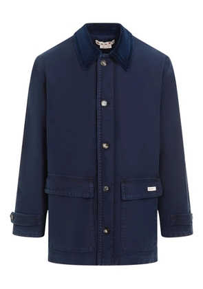 Marni logo tag jacket - Blue