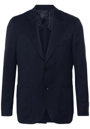Lardini single-breasted wool blazer - Blue