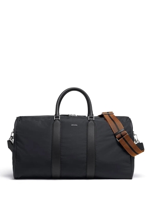 Zegna leather-trim holdall - Black