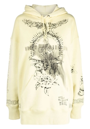 Givenchy oversized printed hoodie - Yellow