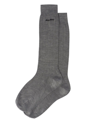 Miu Miu Silk socks - Grey