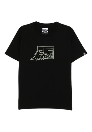 SPORT b. by agnès b. logo-embroidered T-shirt - Black