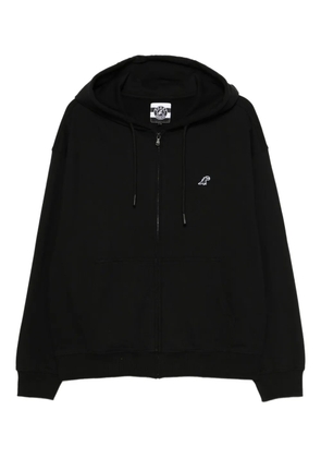 SPORT b. by agnès b. Dino-embroidered hoodie - Black