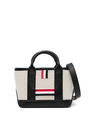 Thom Browne striped handle tote bag - Neutrals