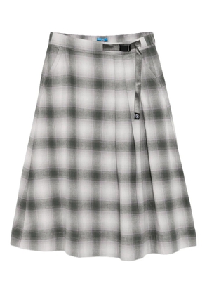 SPORT b. by agnès b. checkered plaid skirt - Green