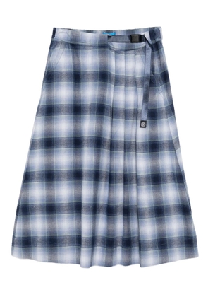 SPORT b. by agnès b. checkered plaid skirt - Blue