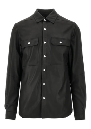 Rick Owens buttoned long-sleeve overshirt - Black