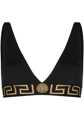 Versace Greca Border bikini top - Black