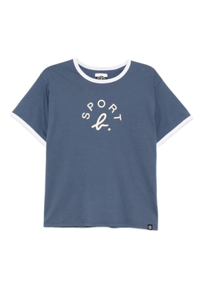 SPORT b. by agnès b. Ringer logo T-shirt - Blue