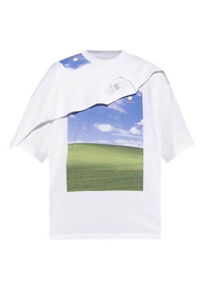 VETEMENTS layered graphic-print T-shirt - White