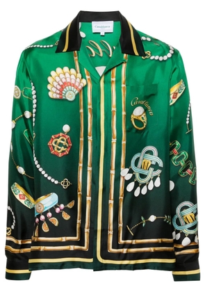 Casablanca La Boite A Bijoux silk shirt - Green