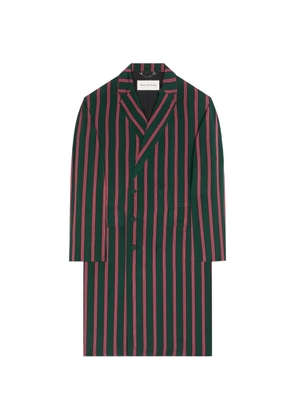 DRIES VAN NOTEN striped coat - Green