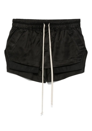 Rick Owens R OWENS FOG ELSTIC WAIST UNDER LAY BOXER SHORTS BLACK