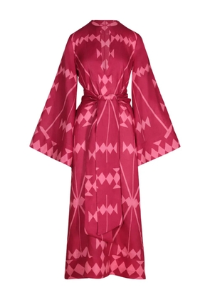 Johanna Ortiz Savannah geometric-print maxi dress - Pink
