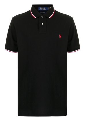 Polo Ralph Lauren logo-embroidered polo shirt - Black