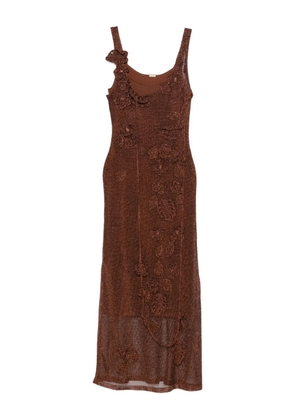 Cult Gaia Pemma knitted maxi dress - Brown