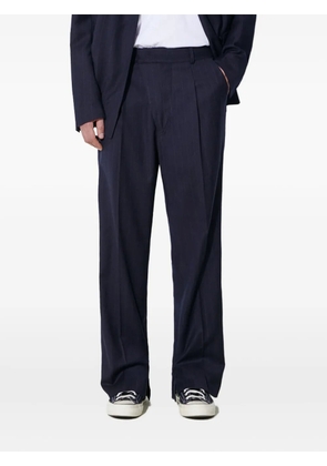 424 pinstripe pleated-front trousers - Blue