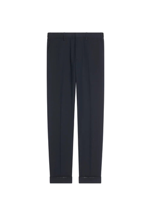 DRIES VAN NOTEN cuffed trousers - Blue