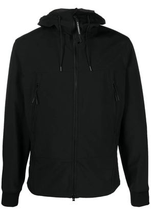C.P. Company Shell-R Goggles-detail hooded jacket - Black
