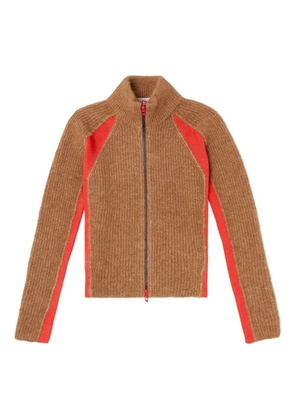 Diesel Louise zip-front cardigan - Brown