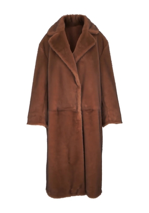 Antonelli Fritella single-breasted coat - Brown
