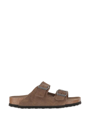 Birkenstock Arizona double-buckle suede sandals - Brown