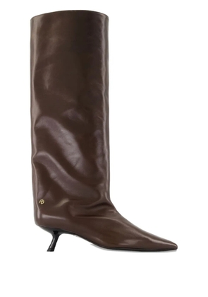 ANINE BING Tall Hilda point-toe boots - Brown