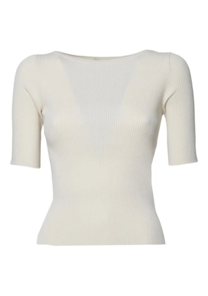 Weekend Max Mara rib-knit T-shirt - White