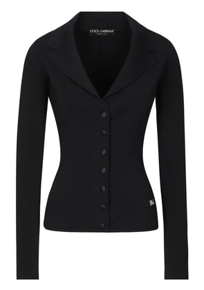 Dolce & Gabbana DG logo button-up jacket - Black
