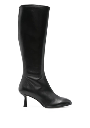 Aeyde 60mm leather knee-high boots - Black