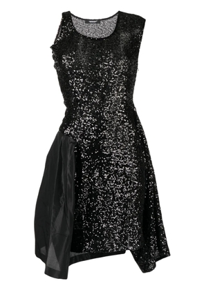 Undercover glitter-detailled midi dress - Black