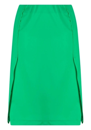 Raf Simons pleated-panel midi skirt - Green