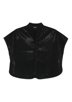 Emporio Armani zip-up top - Black