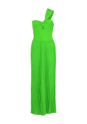 Gabriela Hearst one-shoulder pleated maxi dress - Green